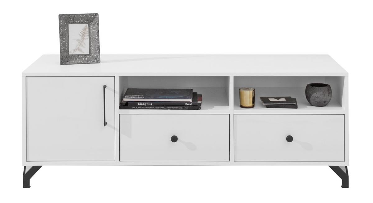 Obývací stěna Bergen B - bílá