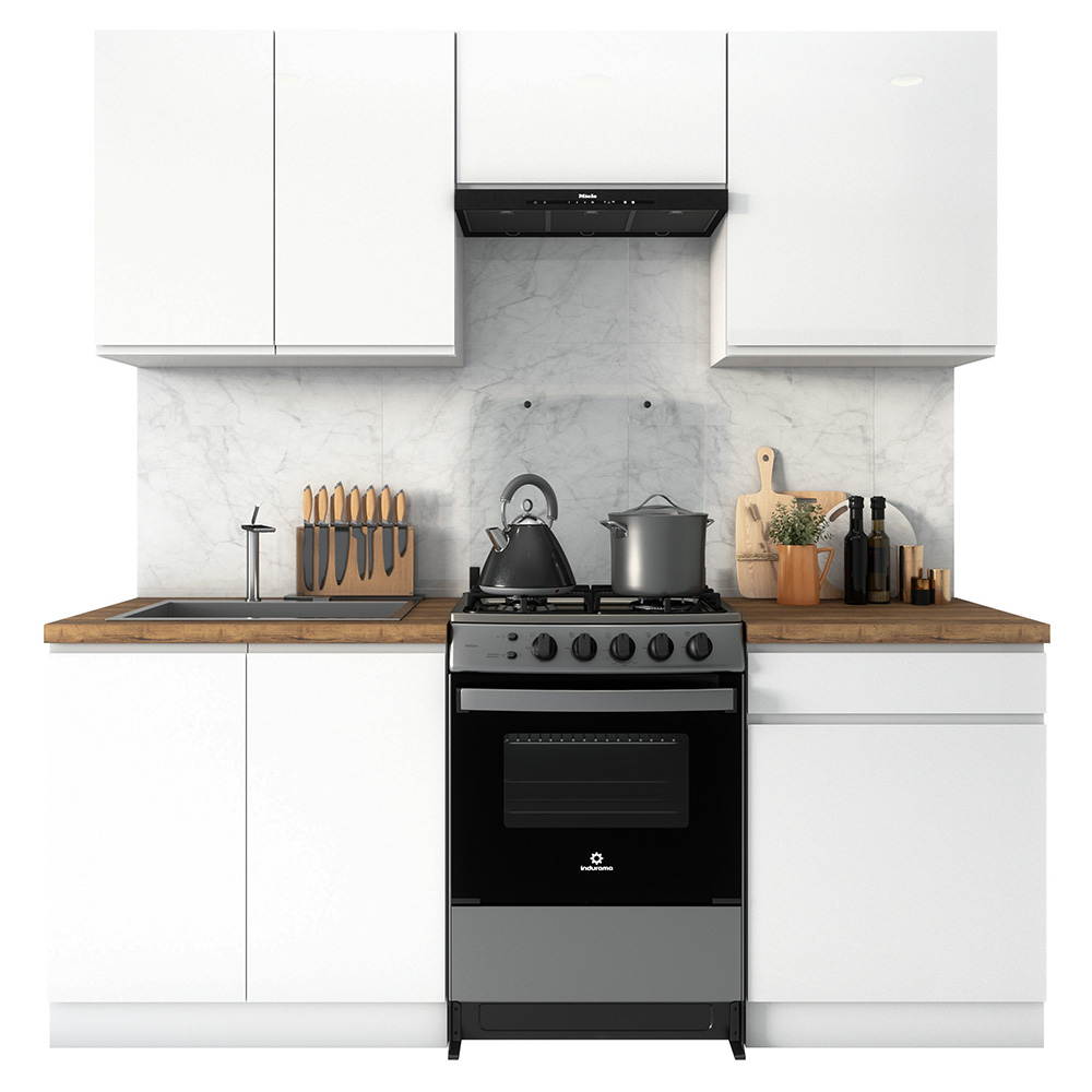 ASPEN b | dolní skříňka D40S4 se zásuvkami METALBOX | 40 cm | SOKL v CENĚ | bílá lesk