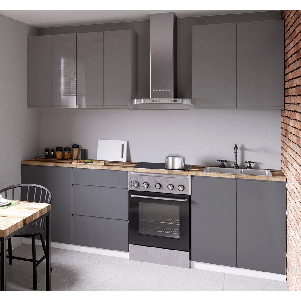 ASPEN gr | horní skříňka G80 | šedá lesk