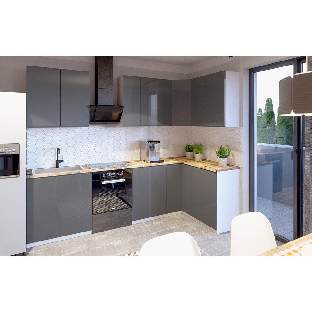 ASPEN gr | horní skříňka G80 | šedá lesk