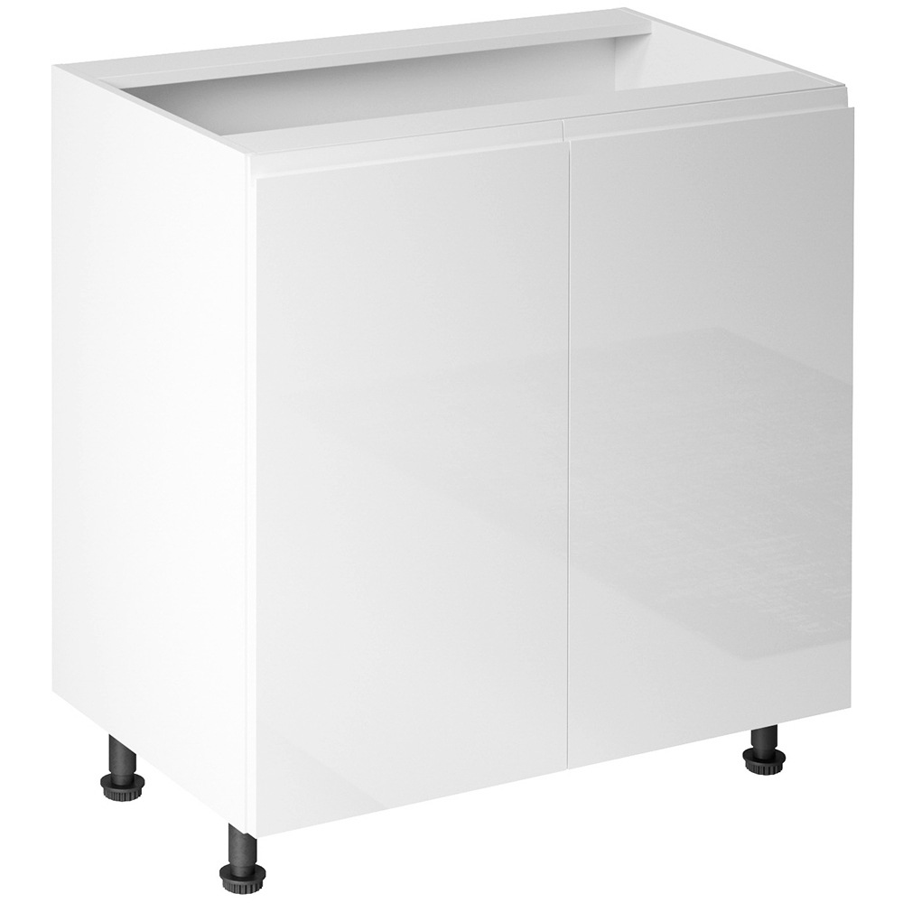 ASPEN b | dolní skříňka D80 s policí | 80 cm | SOKL v CENĚ | bílá lesk