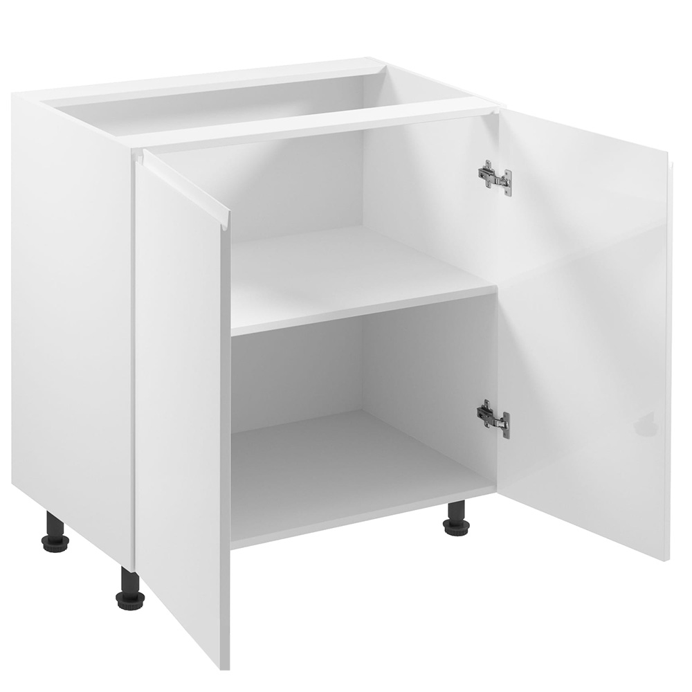 ASPEN b | dolní skříňka D80 s policí | 80 cm | SOKL v CENĚ | bílá lesk