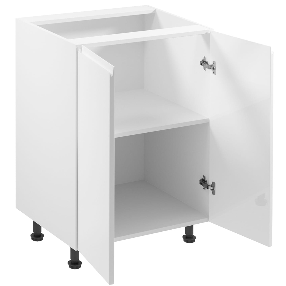 ASPEN b | dolní skříňka D60 s policí | 60 cm | SOKL v CENĚ | bílá lesk