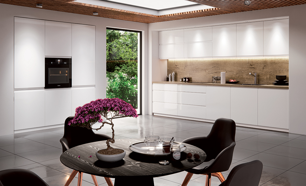 ASPEN b | dolní skříňka D80S3 se zásuvkami METALBOX | 80 cm | SOKL v CENĚ | bílá lesk