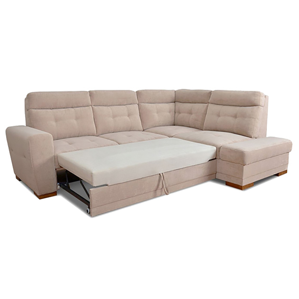 Sedací souprava AMOS | 264x197 cm | PRAVÁ | rozkládací + úložný prostor | VÝBĚR TKANIN