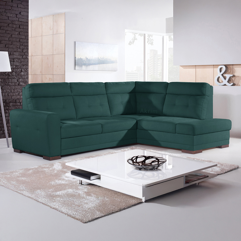 Sedací souprava AMOS | 264x197 cm | PRAVÁ | rozkládací + úložný prostor | VÝBĚR TKANIN