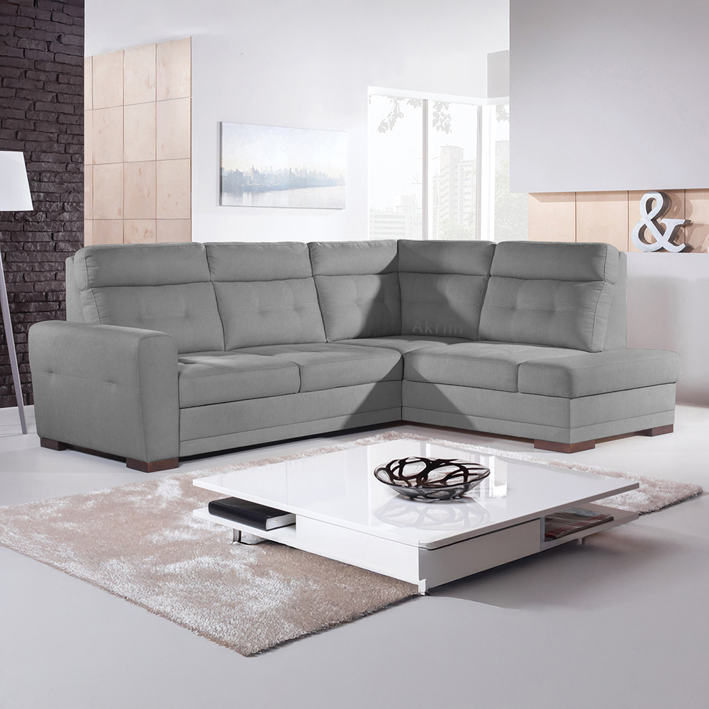 Sedací souprava AMOS | 264x197 cm | PRAVÁ | rozkládací + úložný prostor | VÝBĚR TKANIN