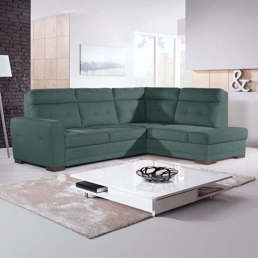 Sedací souprava AMOS | 264x197 cm | PRAVÁ | rozkládací + úložný prostor | VÝBĚR TKANIN