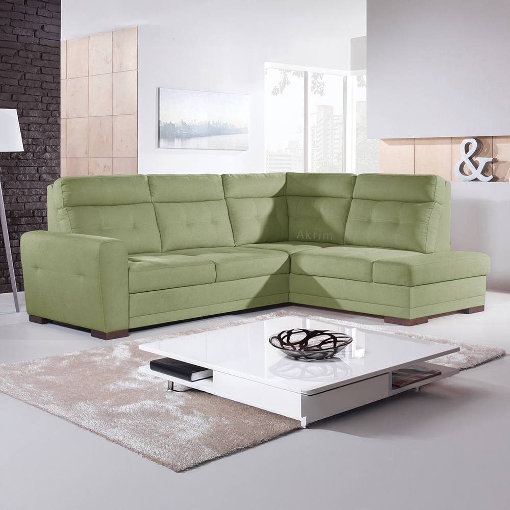 Sedací souprava AMOS | 264x197 cm | PRAVÁ | rozkládací + úložný prostor | VÝBĚR TKANIN