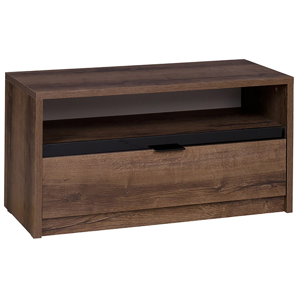 Předsíňová stěna DENVER mc | 4 díly | dub monastery/černá lesk