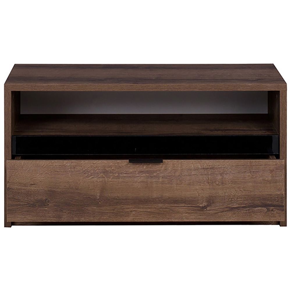 Předsíňová stěna DENVER mc | 4 díly | dub monastery/černá lesk