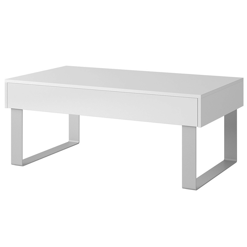 CALABRINI b | konferenční stolek velký | 110 cm | bílá lesk