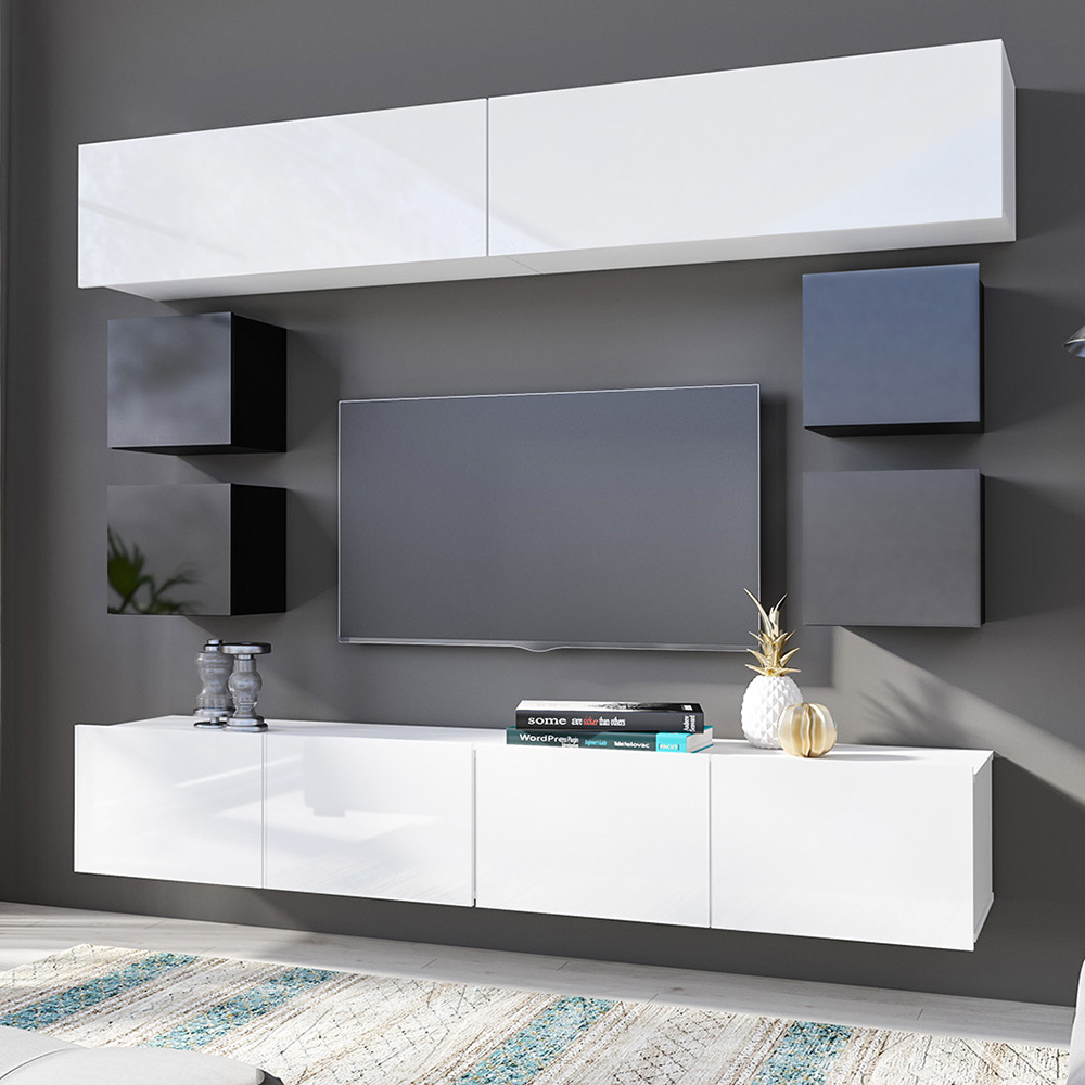 CALABRINI b | konferenční stolek velký | 110 cm | bílá lesk