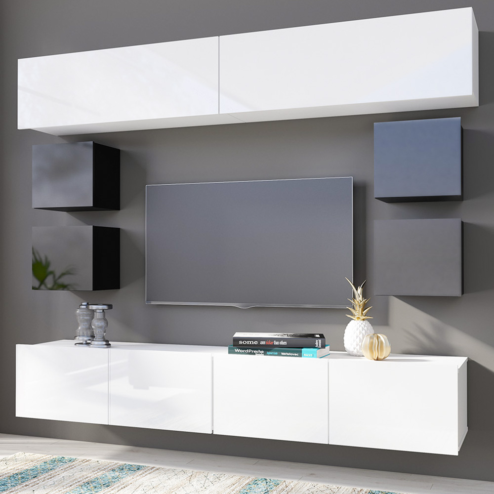 CALABRINI b | konferenční stolek velký | 110 cm | bílá lesk