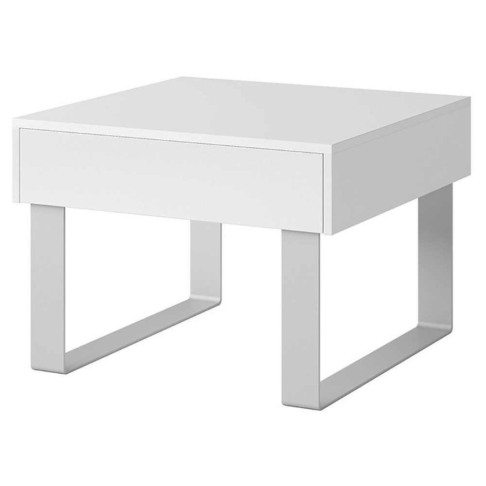 CALABRINI b | konferenční stolek malý | 63,5 cm | bílá lesk