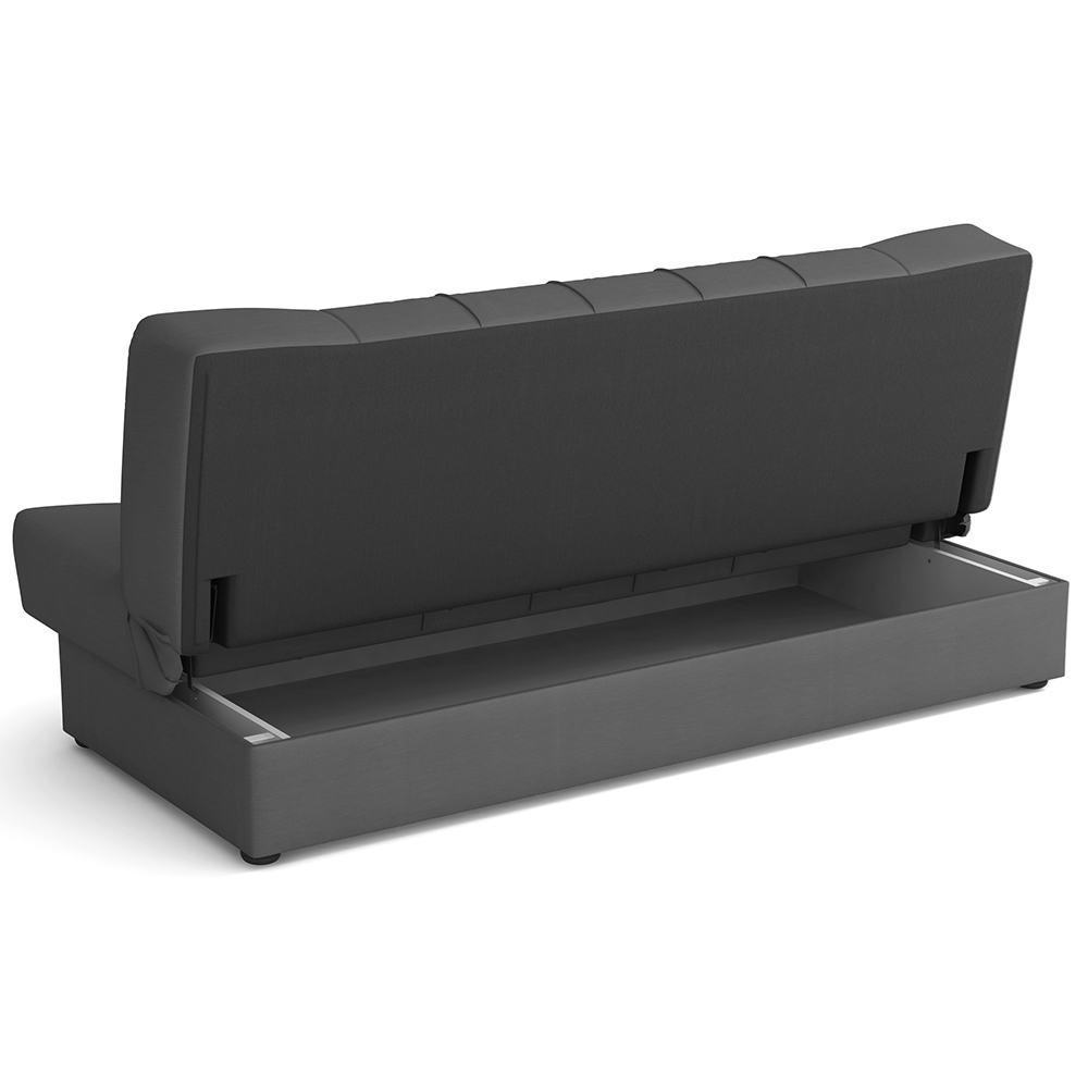 Pohovka Sonia | 194 cm | rozkládací + úložný prostor | enjoy 24 tmavě šedá