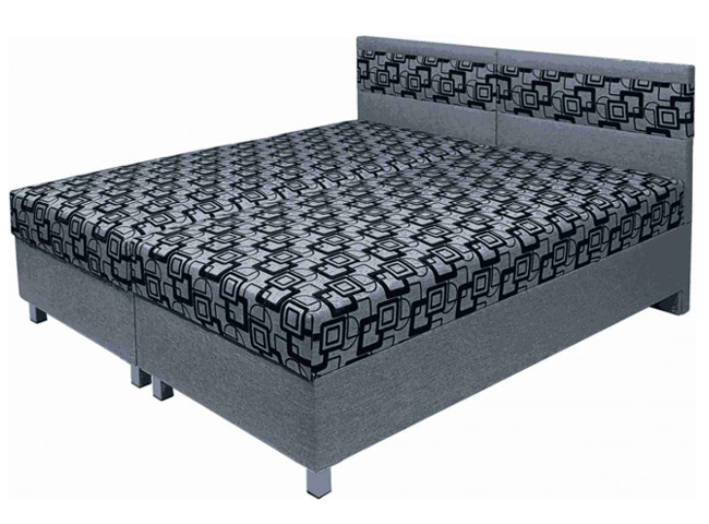 Dvoulůžko SINDY | 160x200 cm | pevný rošt | VÝBĚR POTAHU A MATRACE | z ČR