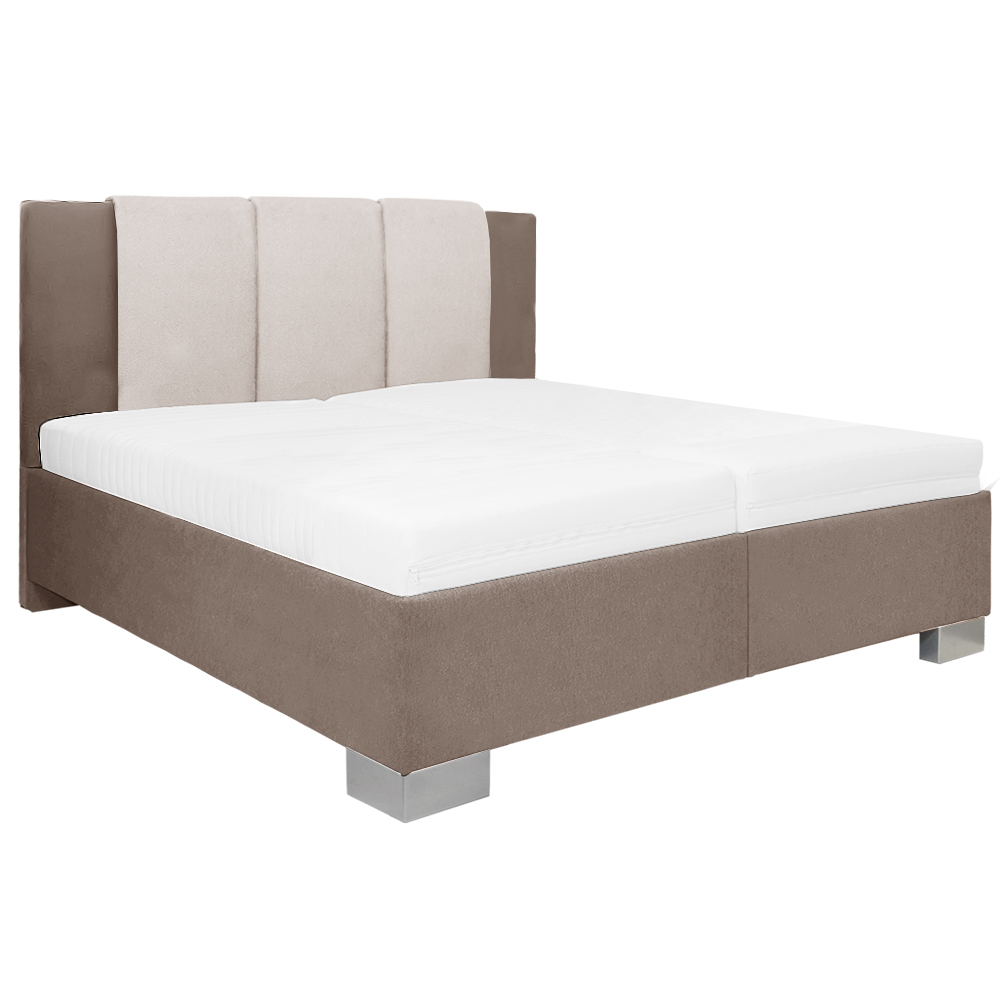 Dvoulůžko NIKOL | 160x200 cm | polohovací rošt | VÝBĚR MATRACE A TKANINY | výroba v ČR