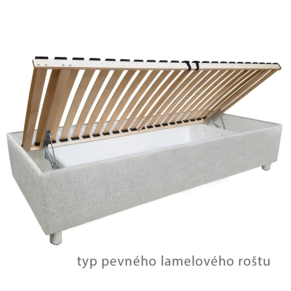 Dvoulůžko PEGGY | 160x200 cm | pevný rošt otvírací | VÝBĚR MATRACE A TKANINY | výroba v ČR