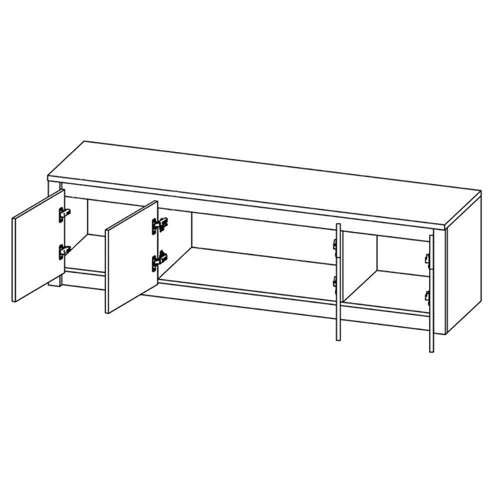 MONTANA d | TV stolek/komoda K4D | 170 cm | lefkas
