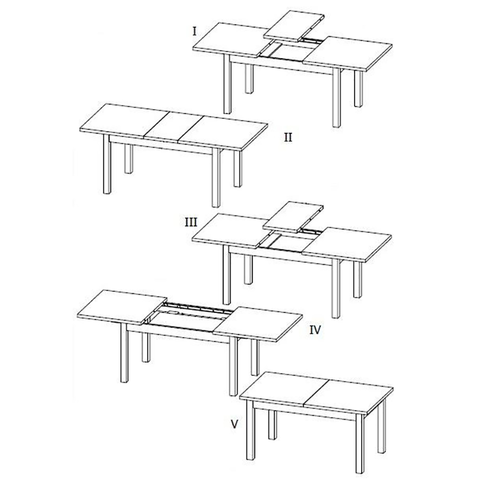 MONTANA s | jídelní stůl STW rozkládací | 160x90 cm | lefkas/smooth grey