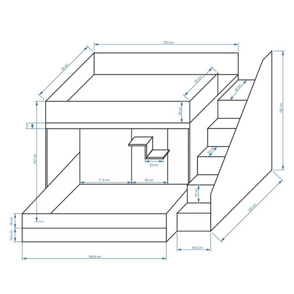 Dvoupatrová postel PARTY 16 | bílá/bílá-lesk-růžové úchyty | UNIVERZÁLNÍ