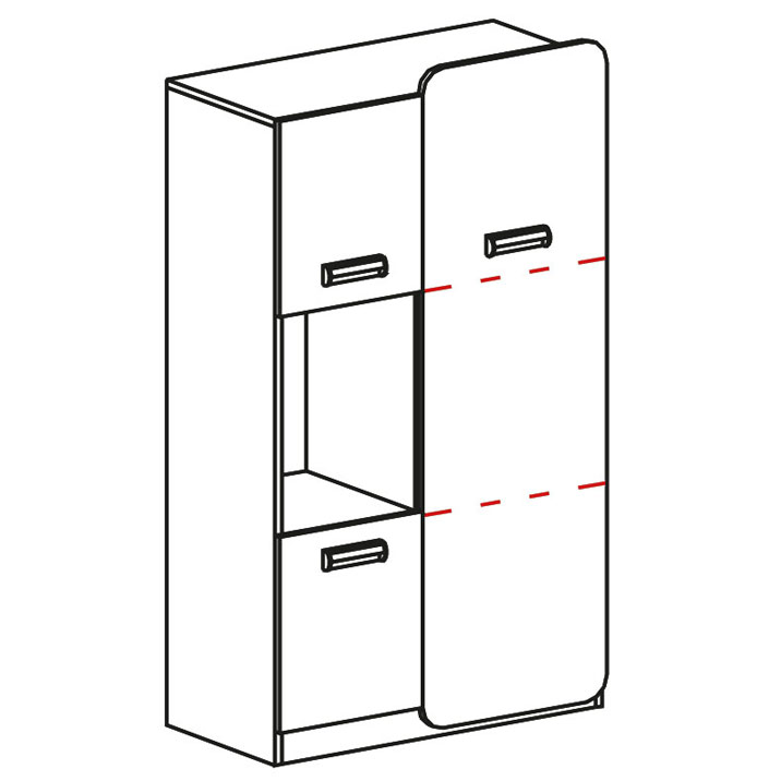 Dětský pokoj Lorento I - bílá brilantní/dub nash