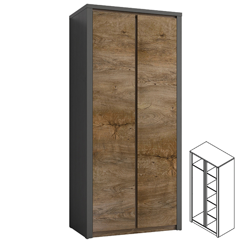 Obývací stěna se skříní Montana - sestava C - 2 odstíny