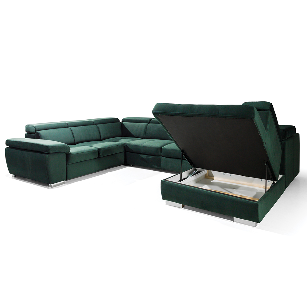 Sedací souprava ROSSO U | 256x350x225 | ROZKLÁDACÍ | levá | VÝBĚR TKANIN