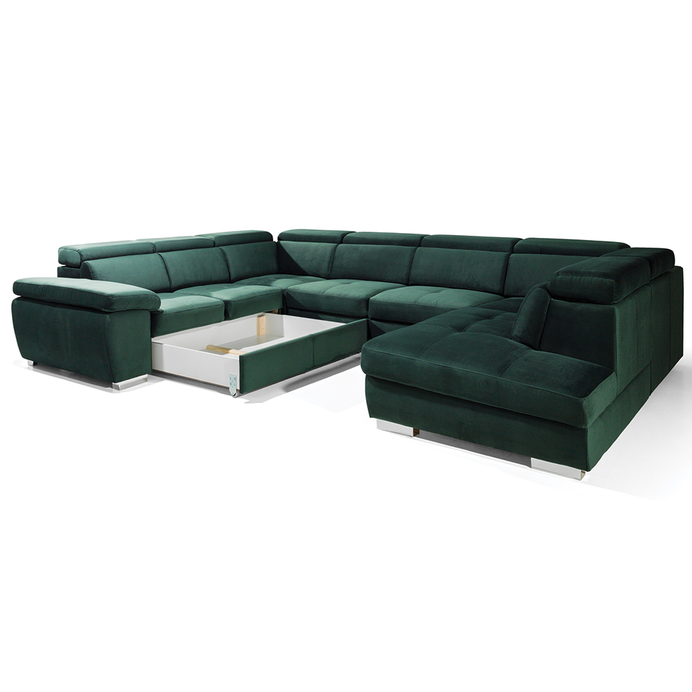 Sedací souprava ROSSO U | 256x350x225 | ROZKLÁDACÍ | levá | VÝBĚR TKANIN