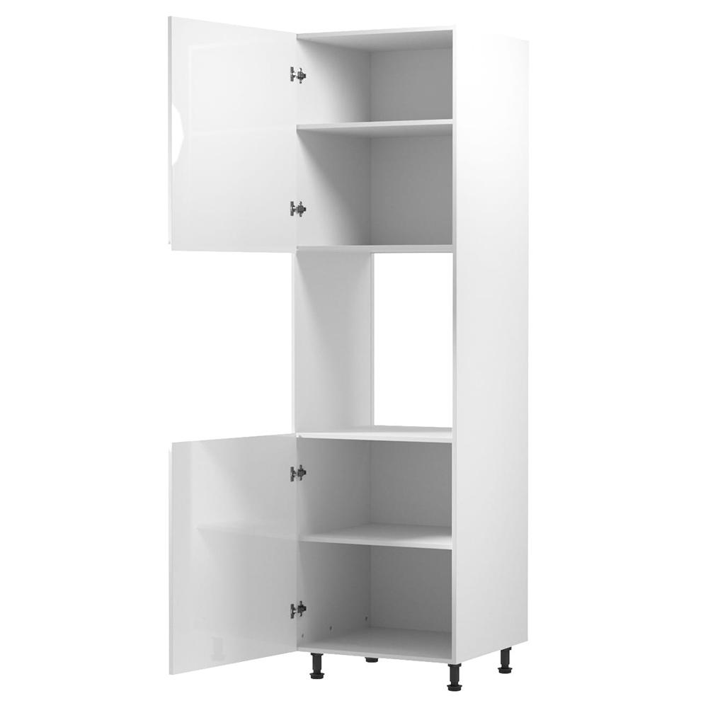 Kuchyňská linka ASPEN b | 180 cm + 340 cm | zásuvky METALBOX | SOKL v CENĚ | bílá lesk