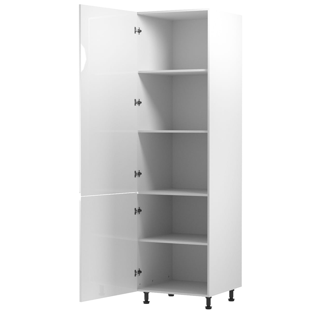 Kuchyňská linka ASPEN b | 180 cm + 340 cm | zásuvky METALBOX | SOKL v CENĚ | bílá lesk