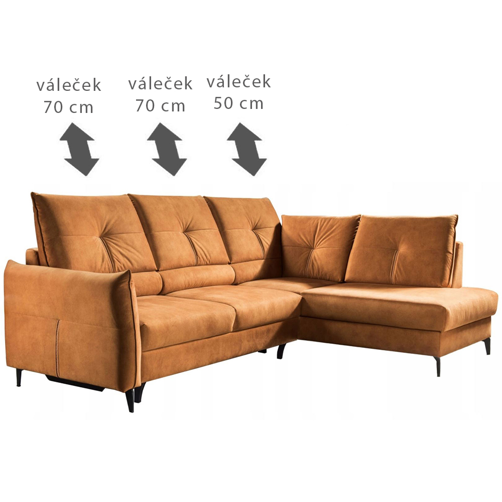 Sedací souprava CENTO | 246x183 | na každodenní spaní | VÝBĚR TKANIN