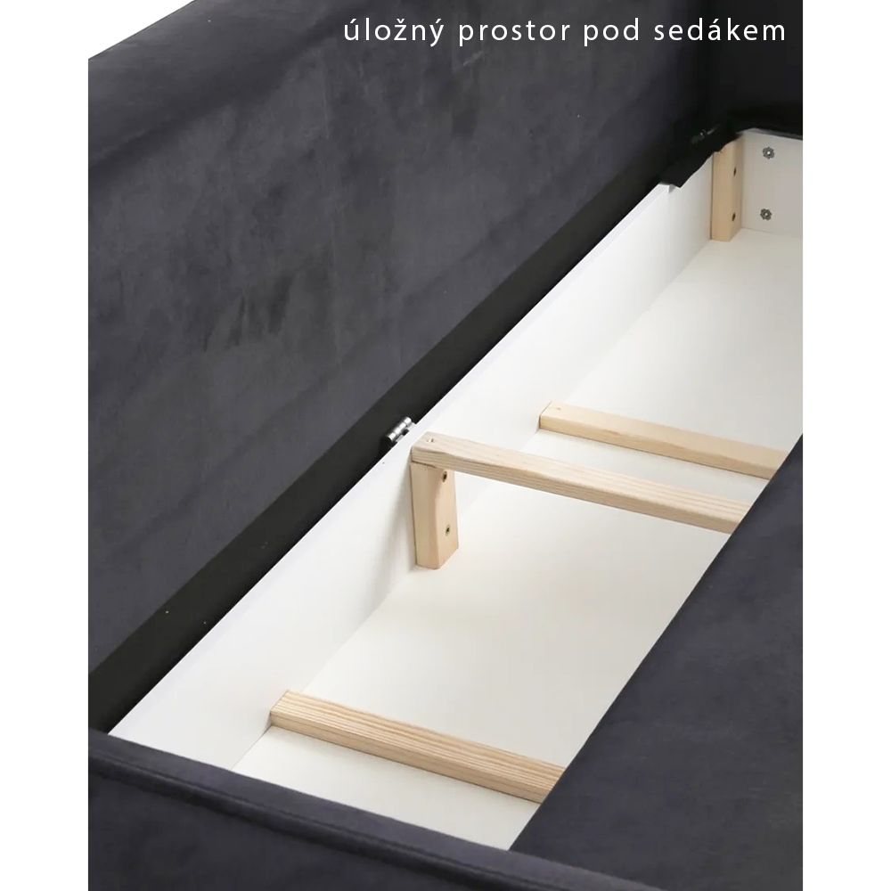 Pohovka  AKITA | 225 cm | EXTRA KVALITA | rozkládací + úložný prostor | VÝBĚR TKANIN