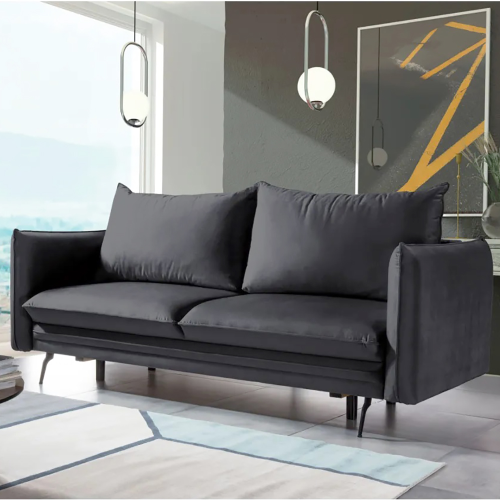 Pohovka  AKITA | 225 cm | EXTRA KVALITA | rozkládací + úložný prostor | VÝBĚR TKANIN