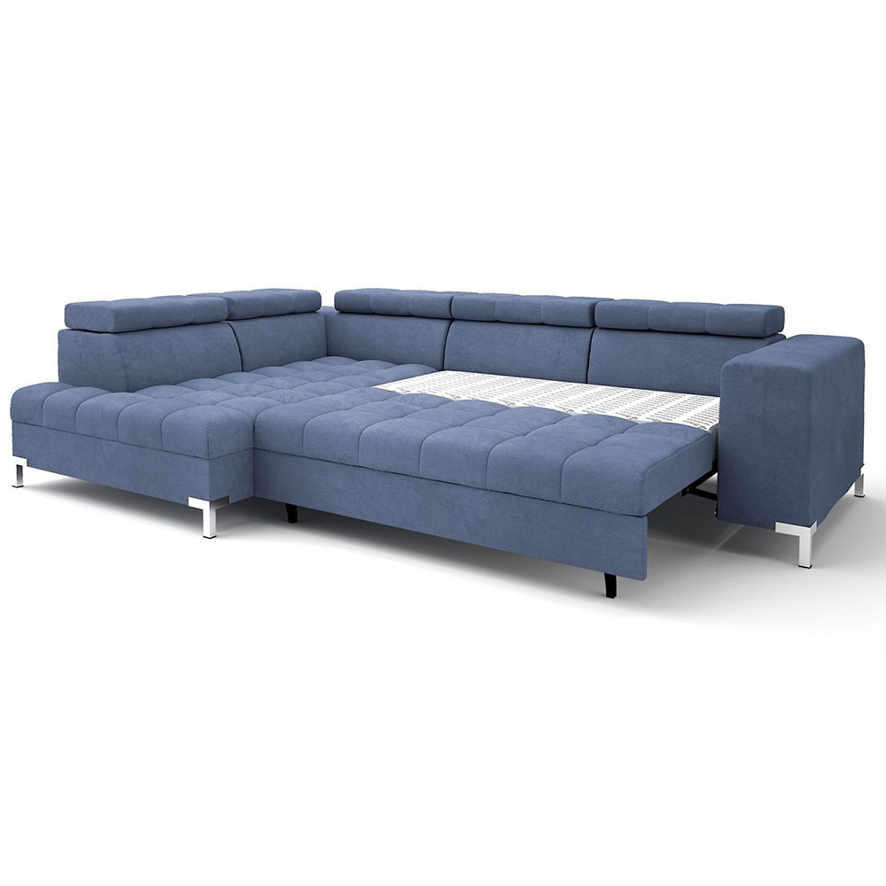 Sedací souprava ARTE | 200x284 cm | na každodenní spaní + úložný prostor | VÝBĚR TKANIN a NOŽIČEK