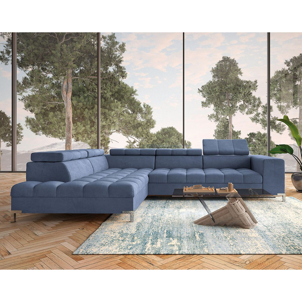 Sedací souprava ARTE | 200x284 cm | na každodenní spaní + úložný prostor | VÝBĚR TKANIN a NOŽIČEK