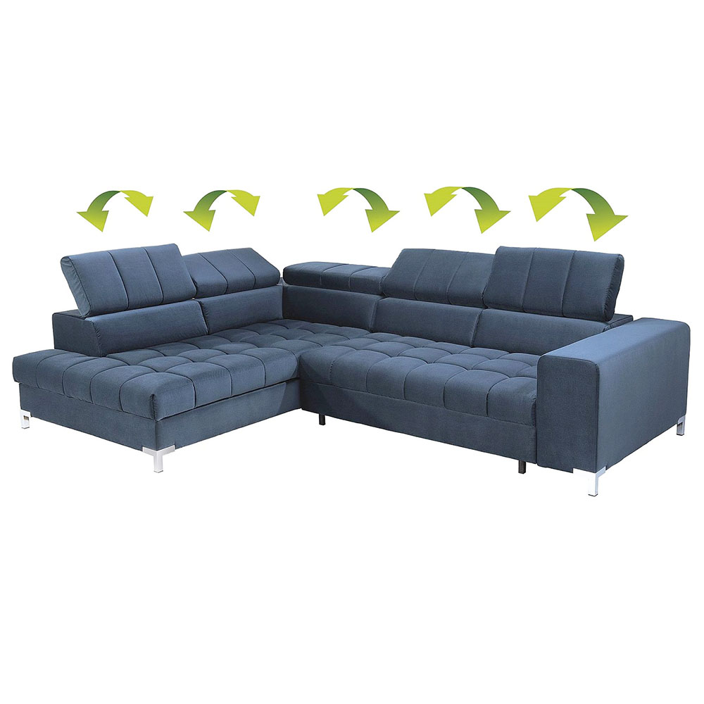 Sedací souprava ARTE | 200x284 cm | na každodenní spaní + úložný prostor | VÝBĚR TKANIN a NOŽIČEK