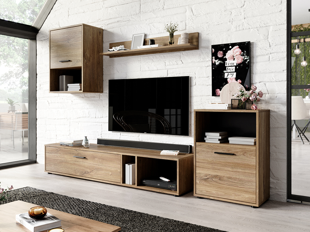 Obývací stěna HIT - dub stirling | VÝPRODEJ