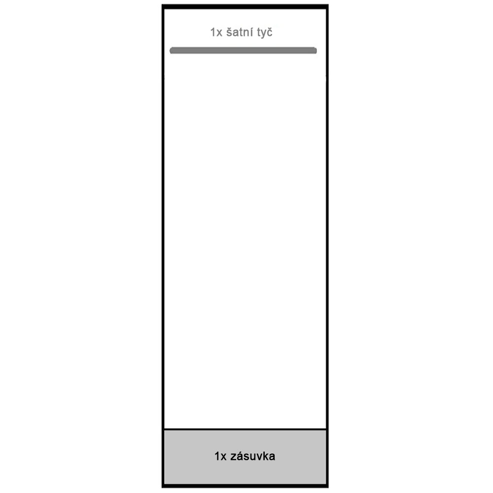 INDIANAPOLIS t | šatní skříň I-2 | jasan tmavý