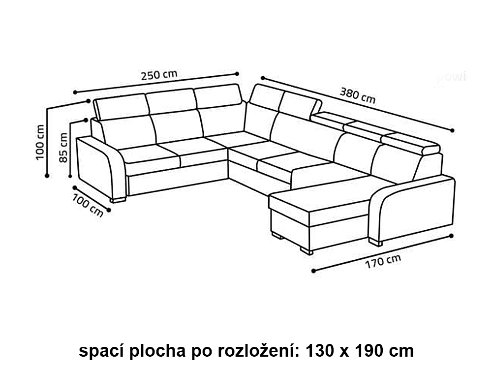 Sedací souprava OSLO - 2rR2P1LC - UNIVERZÁLNÍ - crown 18