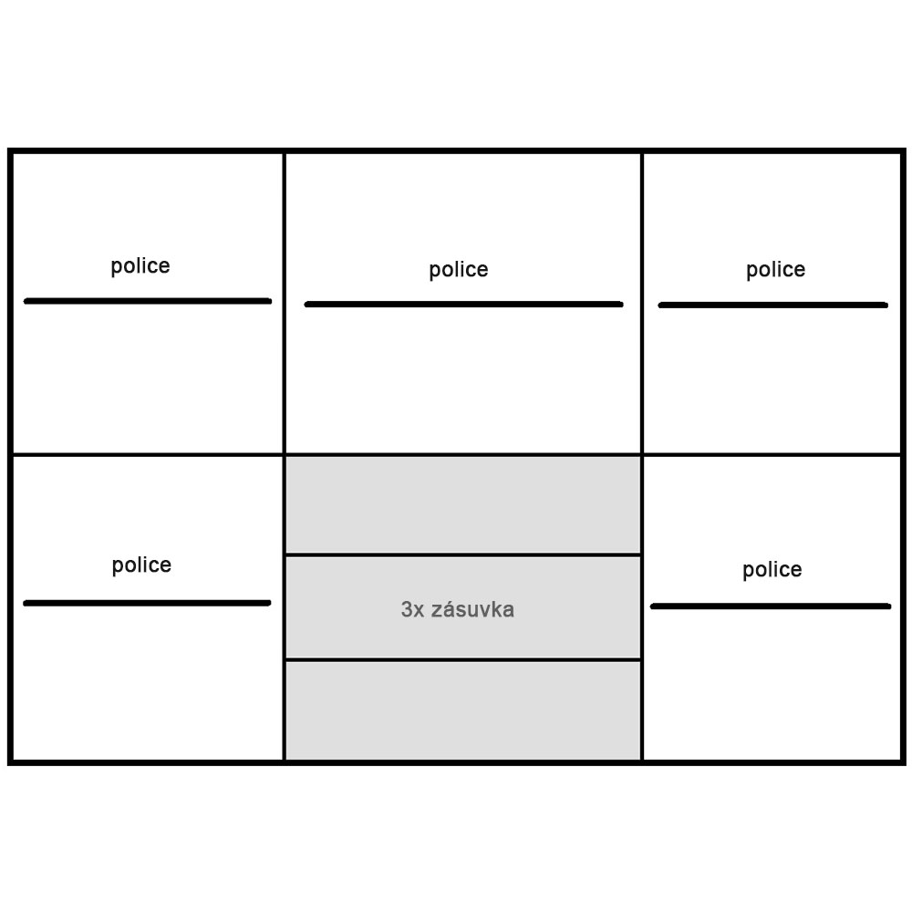 INDIANAPOLIS k | vitrína I-22 | kraft bílý