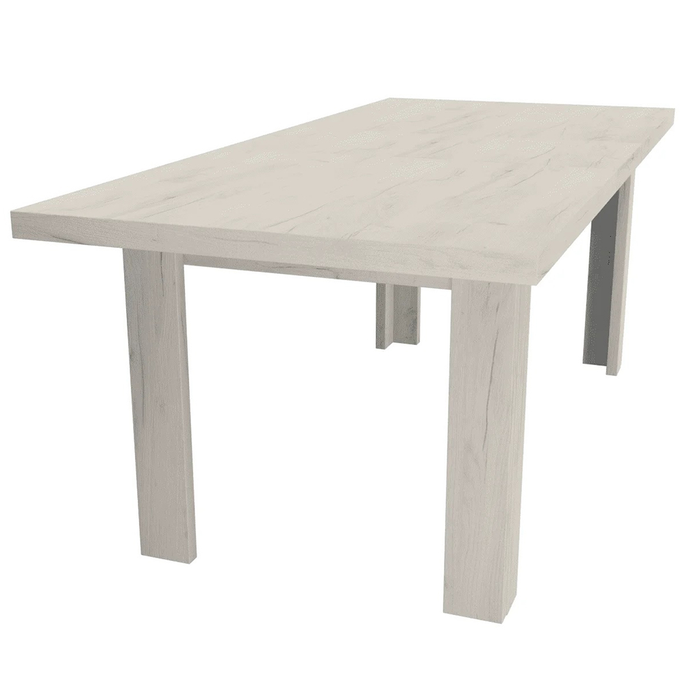Indianapolis K | rozkládací jídelní stůl 160 cm | kraft bílý