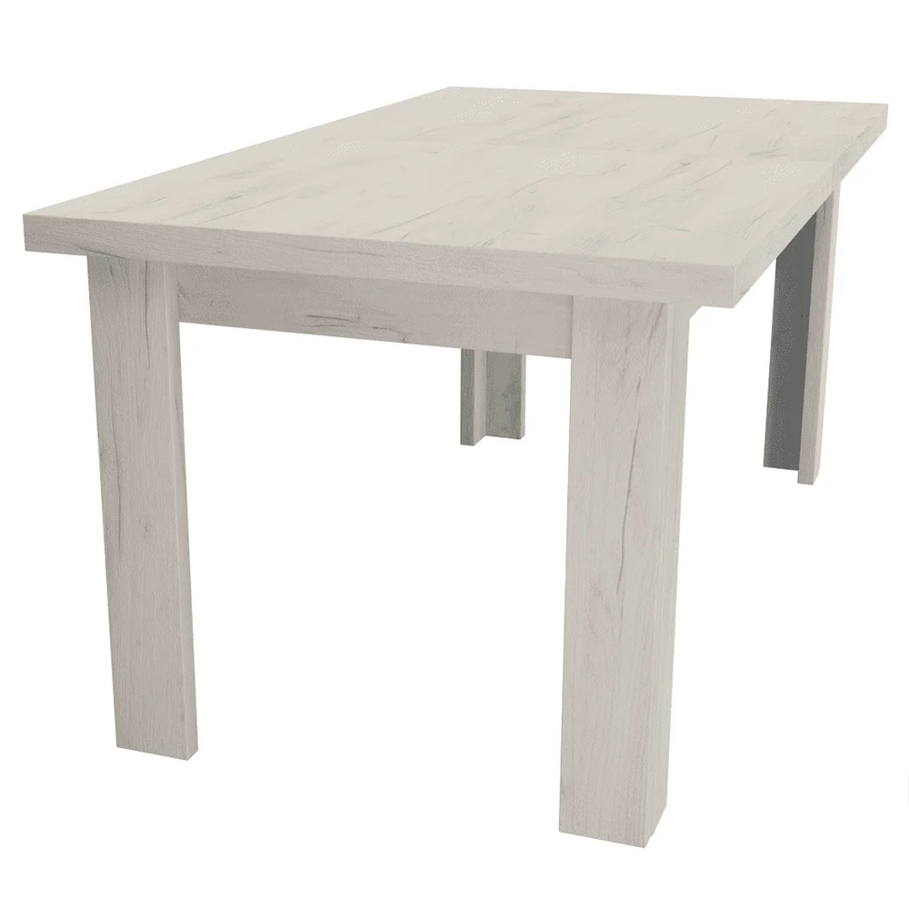 Indianapolis K | rozkládací jídelní stůl 160 cm | kraft bílý