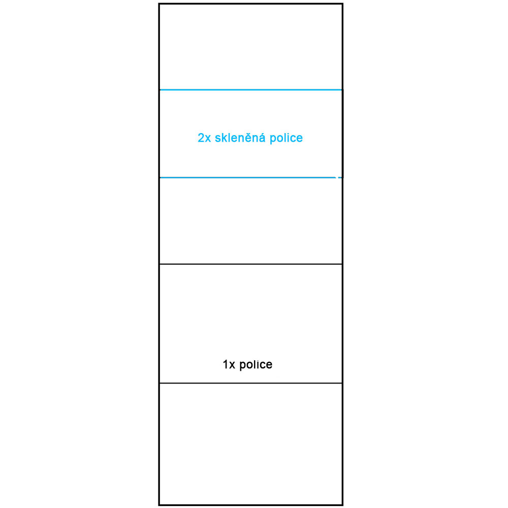 INDIANAPOLIS k | vitrína rohová I-23 | kraft bílý