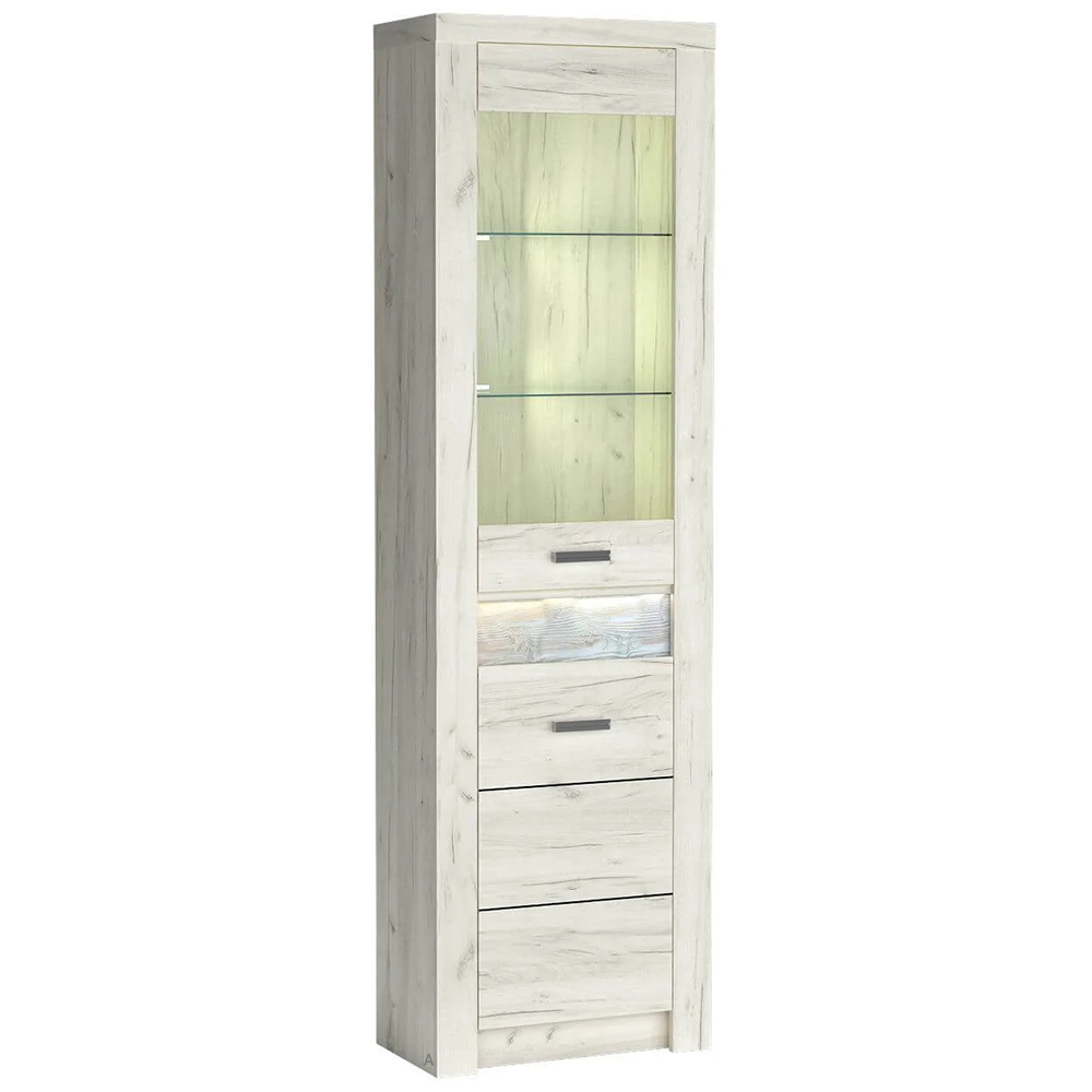 INDIANAPOLIS k | vitrína rohová I-23 | kraft bílý