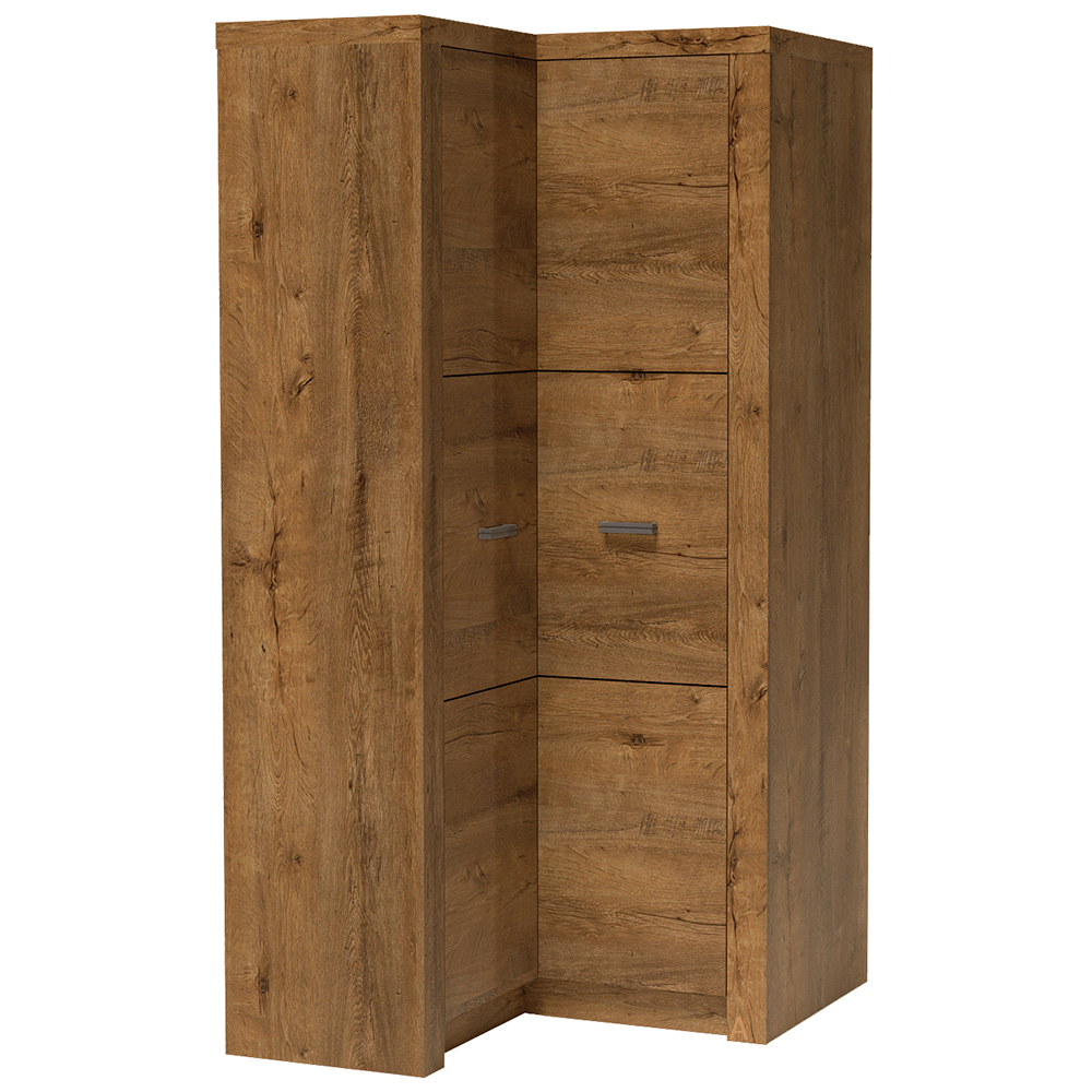 INDIANAPOLIS s | šatní skříň I-14 O ROHOVÁ | 90x106 cm | jasan světlý