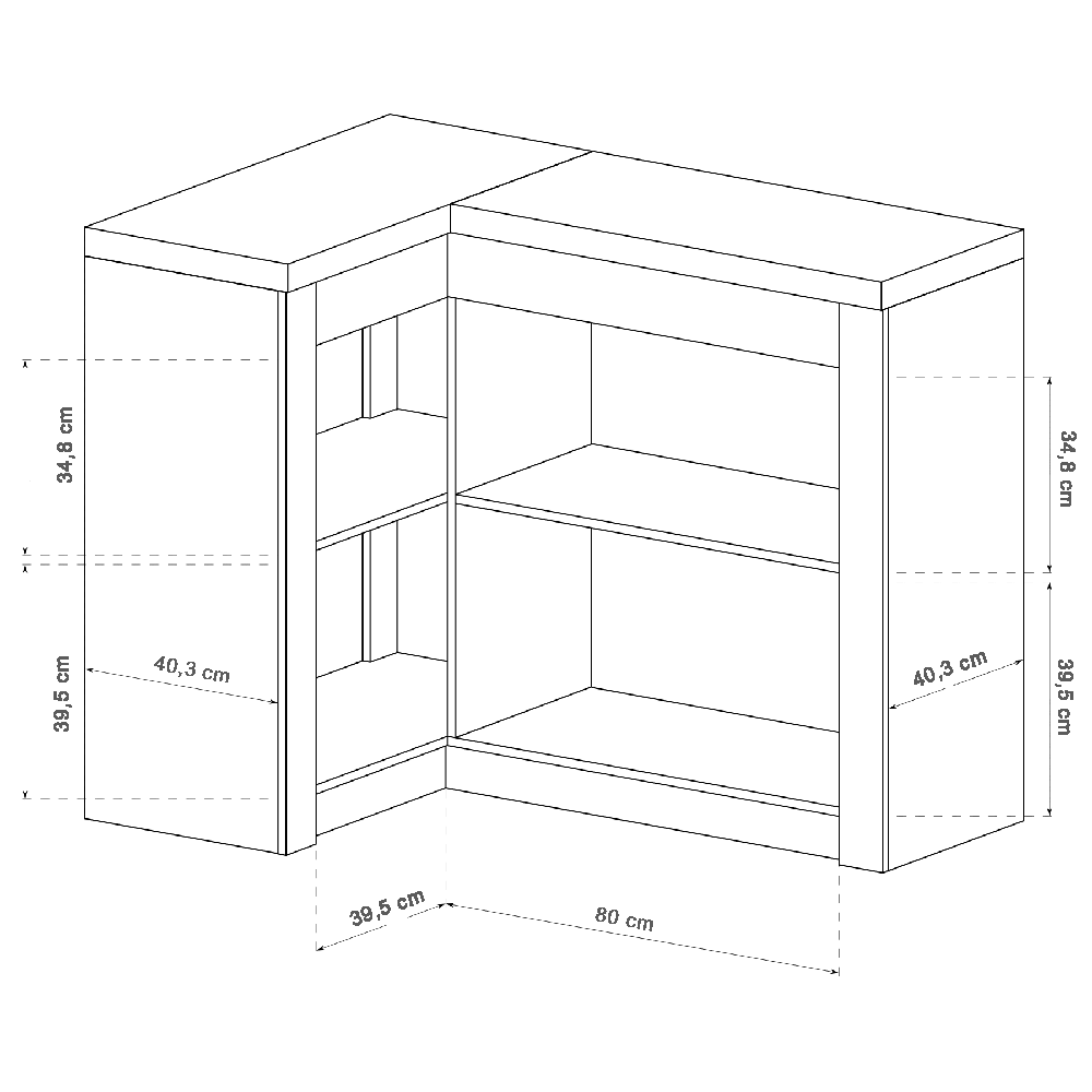 INDIANAPOLIS s | komoda I-15 O ROHOVÁ | 90x131 cm | jasan světlý