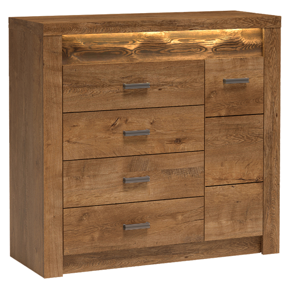 INDIANAPOLIS s | komoda I-17 | 108,5 cm | jasan světlý