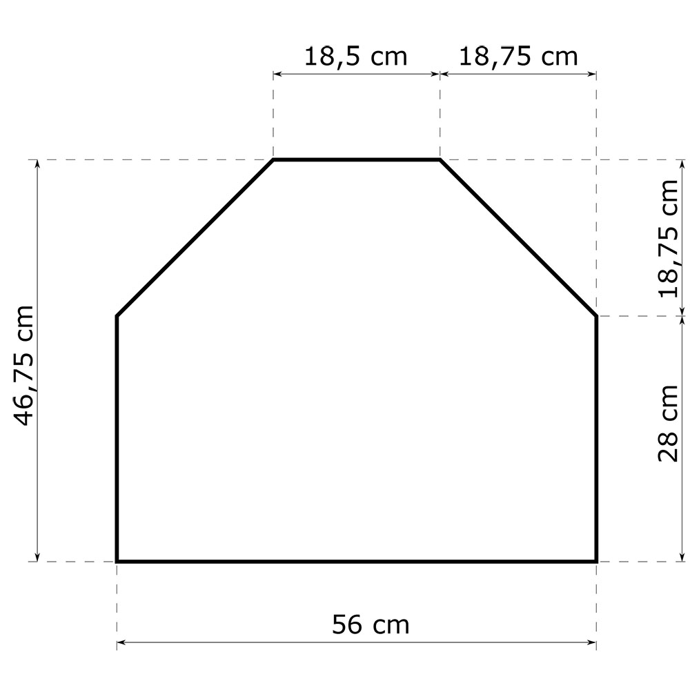 INDIANAPOLIS s | vitrína I-23 ROHOVÁ | 56 cm | UNI provedení | jasan světlý
